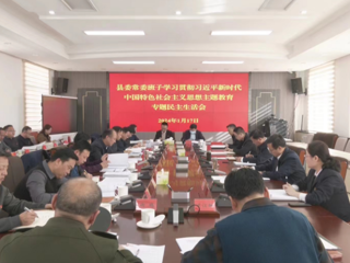 吕刚参加指导共和县委常委班子主题教育专题民主生活会