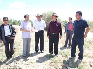 县人民政府华旦县长调研指导沙珠玉防汛工作