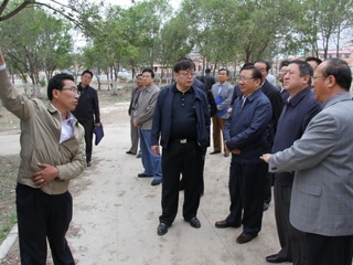 州四大班子主要领导来我县实地检查指导恰卜恰镇区环境治理情况