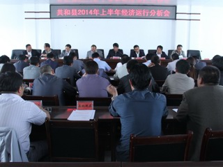 共和县召开2014年上半年经济运行分析会