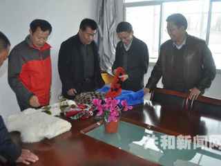 省扶贫开发局局长助理吴敏一行在共和县检查指导扶贫开发工作