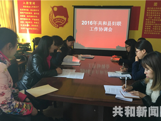 督促业务工作 加强沟通协调----共和县召开2016年妇联工作协调会