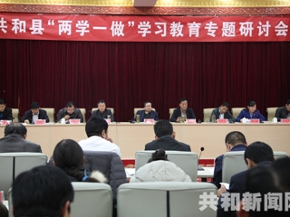 共和县委中心组组织召开“两学一做”学习教育专题学习讨论会