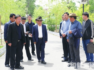 省政协副主席、州委书记张文魁一行来共和县检查指导环境治理及绿化工作