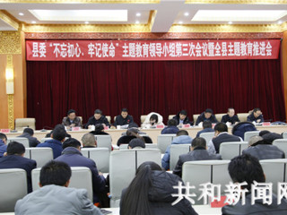 【不忘初心、牢记使命】县委主题教育领导小组第三次会议暨全县主题教育推进会召开