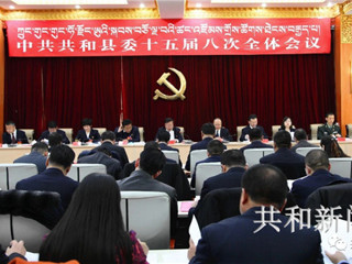 中共共和县委十五届八次全体会议召开