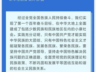如何推进民族团结进步事业，习近平这样说