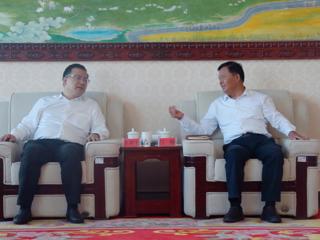 吕刚、尕玛朋措会见葛洲坝集团党委副书记、副董事长李利宏一行
