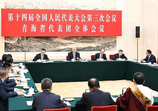 蔡奇在参加青海代表团审议时强调 坚定必胜信心 保持战略定力 圆满完成“十四五”规划目标任务