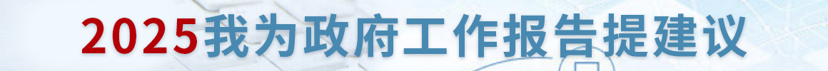 2025我为政府工作报告提建议