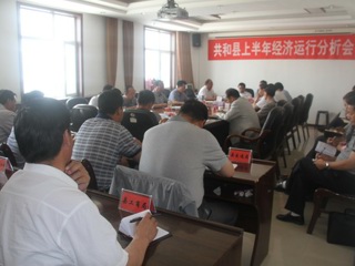共和县召开上半年经济运行分析会