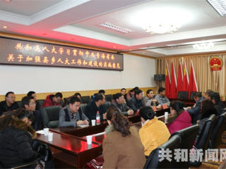 共和县人大传达学习《中共青海省委关于加强县乡人大工作和建设的实施意见》精神