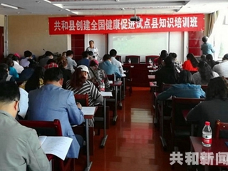 共和县举办创建全国健康促进试点县项目培训班