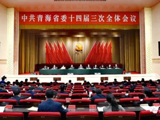 中共青海省委十四届三次全体会议召开